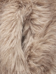 Natural Long Faux Fur Coat - Image 8 of 8