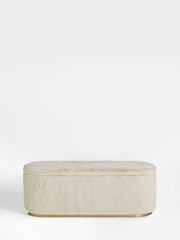 Lipsy Mink Faux Fur Laurel Ottoman Storage - Image 3 of 7