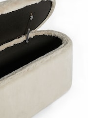 Lipsy Mink Faux Fur Laurel Ottoman Storage - Image 6 of 7