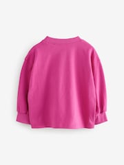 Purple Padded Characters Long Sleeve 100% Cotton T-Shirt (3mths-7yrs) - Image 2 of 4