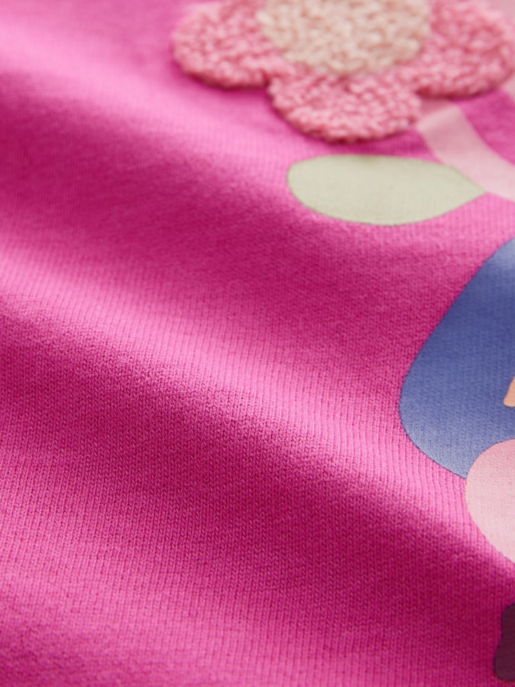 Purple Padded Characters Long Sleeve 100% Cotton T-Shirt (3mths-7yrs) - Image 4 of 4