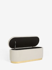 Lipsy Off White Snug Boucle Laurel Ottoman Storage - Image 6 of 7