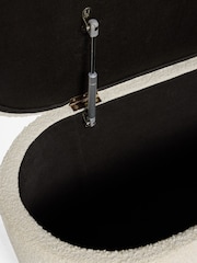 Lipsy Off White Snug Boucle Laurel Ottoman Storage - Image 7 of 7