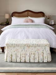 Laura Ashley Wild Meadow Chalk Pink Fifield Storage Ottoman Bench - Image 1 of 8
