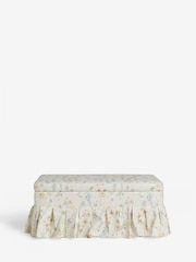 Laura Ashley Wild Meadow Chalk Pink Fifield Storage Ottoman Bench - Image 4 of 8