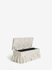 Laura Ashley Wild Meadow Chalk Pink Fifield Storage Ottoman Bench - Image 6 of 8