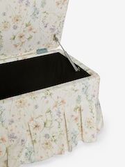 Laura Ashley Wild Meadow Chalk Pink Fifield Storage Ottoman Bench - Image 7 of 8