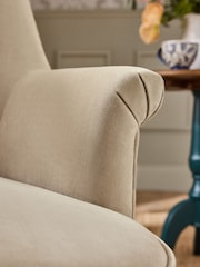 Laura Ashley Baron Chenille Hazelnut Alveston Accent Chair - Image 3 of 8