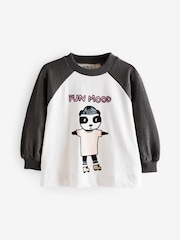 Schwarz/Weiß - Langarm-T-Shirts aus 100 % Baumwolle (3 Monate bis 7 Jahre) - Bild 5 von 8