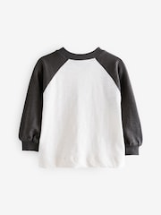 Schwarz/Weiß - Langarm-T-Shirts aus 100 % Baumwolle (3 Monate bis 7 Jahre) - Bild 6 von 8