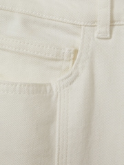 Reiss Ecru Juniper Petite Flared Front Seam Jeans - Image 5 of 6