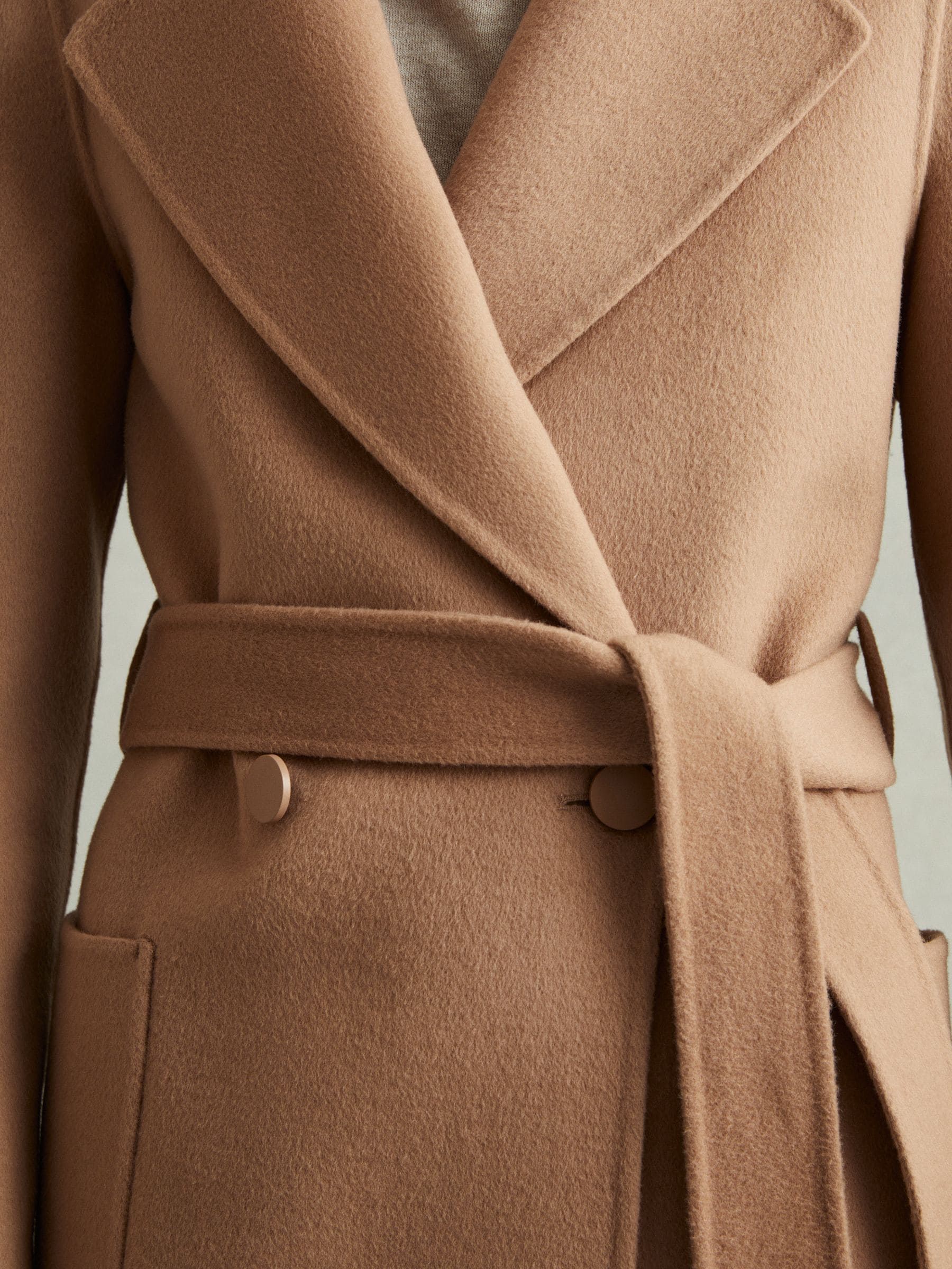 Light camel wool coat clearance