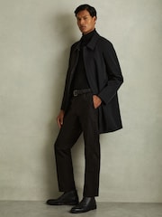 Reiss Black Cooper Grained Leather Chukka Boots - Image 6 of 6