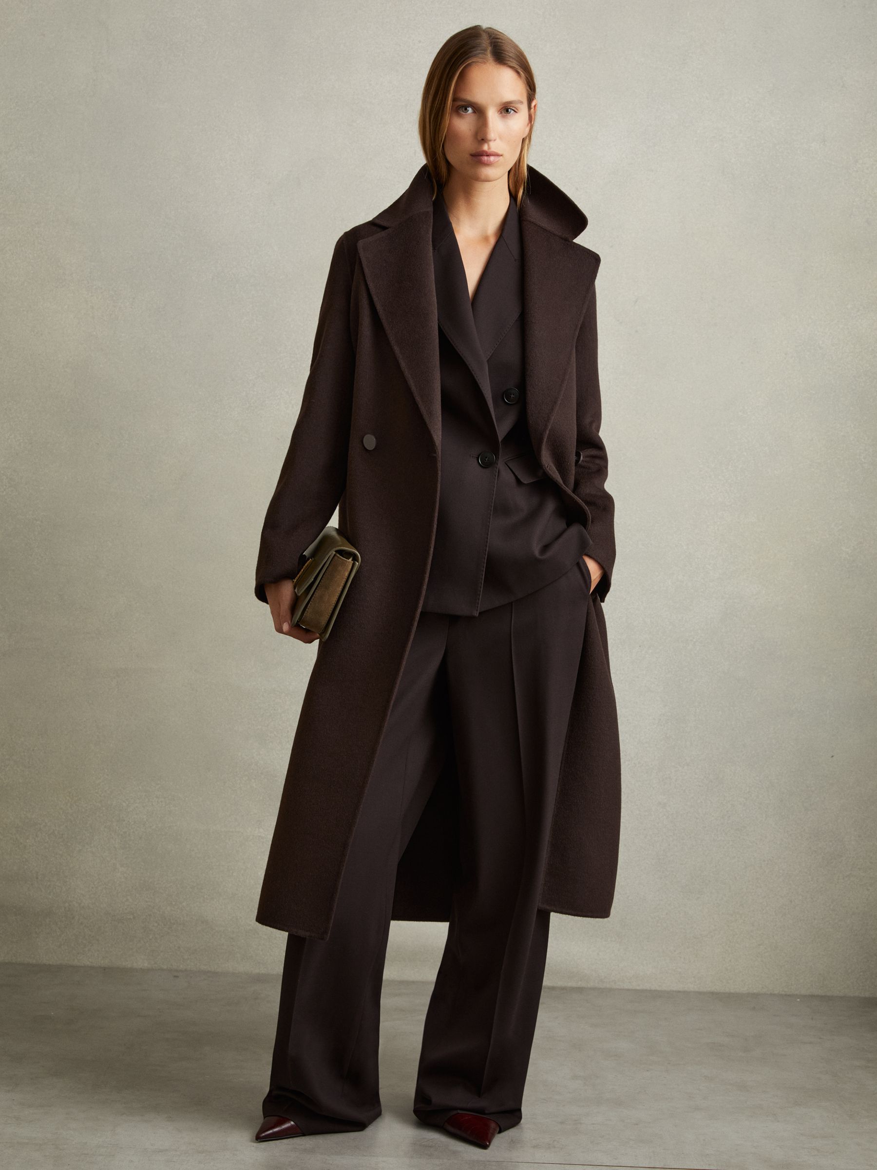 Reiss maya slim fit wool blend coat best sale