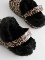 Leopard - Женские тапочки-сабо с подкладкой из искусственного меха - Изображение 8 из 8