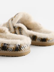 Yellow Check Borg Buckle Mule Slippers - Image 3 of 5