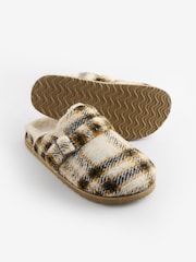 Yellow Check Borg Buckle Mule Slippers - Image 5 of 5