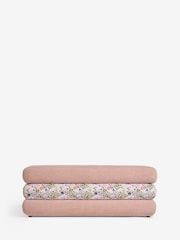 Cath Kidston Rose Thread Pink Chenille with Tiny Town Mallow Storage Ottoman - Image 5 of 8