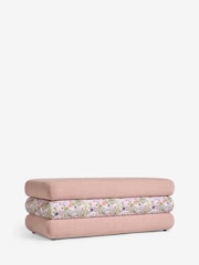Cath Kidston Rose Thread Pink Chenille with Tiny Town Mallow Storage Ottoman - Image 6 of 8