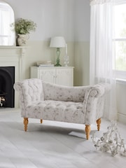 Shabby Chic by Rachel Ashwell® Dutchess Blossom Natural Delilah Loveseat Sofa Accent Chair - Image 1 of 7