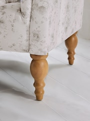 Shabby Chic by Rachel Ashwell® Dutchess Blossom Natural Delilah Loveseat Sofa Accent Chair - Image 3 of 7