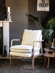 Rockett St George Natural Weave Signature Accent Chair - Image 1 of 10