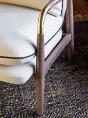 Rockett St George Natural Weave Signature Accent Chair - Image 2 of 10