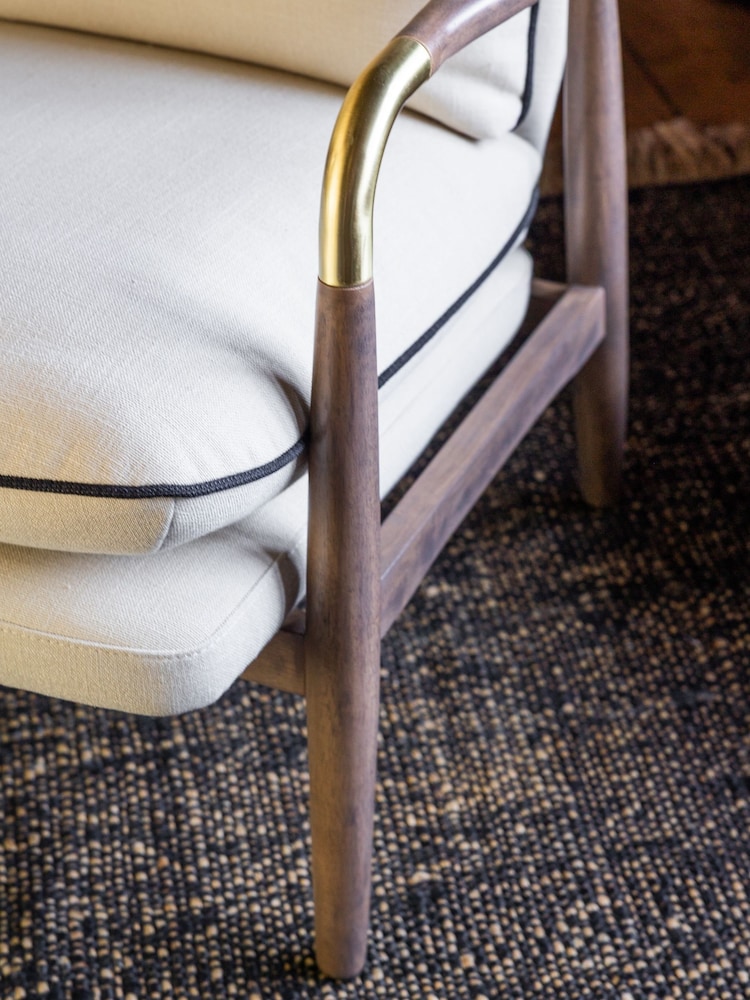 Rockett St George Natural Weave Signature Accent Chair - Image 2 of 10
