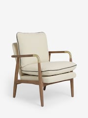 Rockett St George Natural Weave Signature Accent Chair - Image 5 of 10