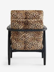 Rockett St George Leopard Love Velvet Signature Accent Chair - Image 10 of 10