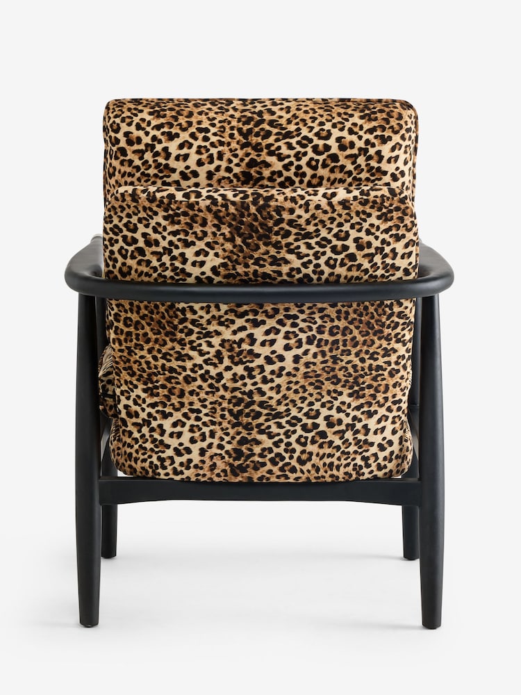 Rockett St George Leopard Love Velvet Signature Accent Chair - Image 10 of 10 Rockett St George Leopard Love Velvet Signature Accent Chair - Image 10 of 10