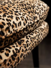 Rockett St George Leopard Love Velvet Signature Accent Chair - Image 6 of 10