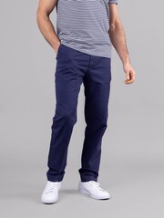 Lakeland Clothing Blue Noel 100% Cotton Chinos Trousers - Image 1 of 5