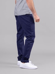 Lakeland Clothing Blue Noel 100% Cotton Chinos Trousers - Image 2 of 5