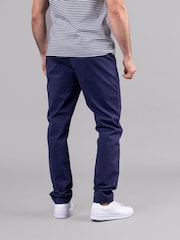 Lakeland Clothing Blue Noel 100% Cotton Chinos Trousers - Image 3 of 5