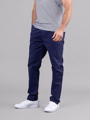 Lakeland Clothing Blue Noel 100% Cotton Chinos Trousers - Image 5 of 5