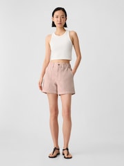 Gap Pink High Waisted Utility Shorts - Image 3 of 5