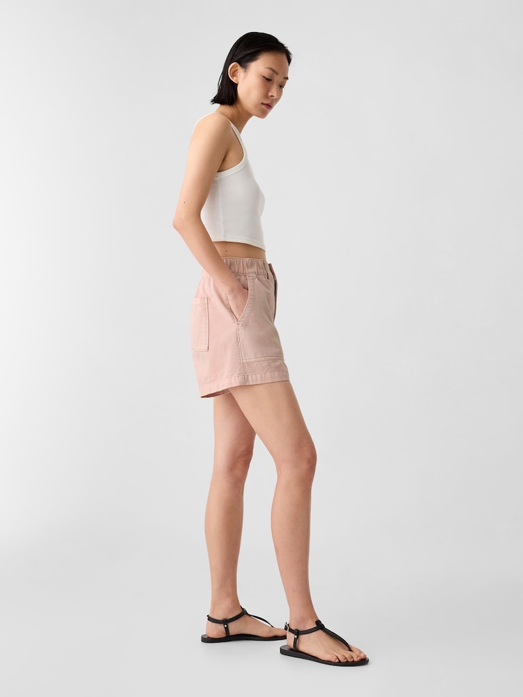 Gap Pink High Waisted Utility Shorts - Image 5 of 5