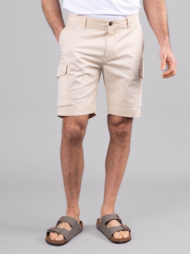 Коричневые шорты из 100% хлопка в стиле милитари Lakeland Clothing Lance - Изображение 1 из 4