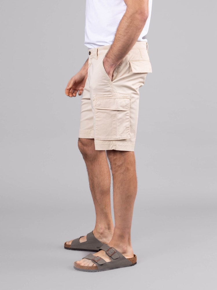 Коричневые шорты из 100% хлопка в стиле милитари Lakeland Clothing Lance - Изображение 2 из 4