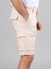 Коричневые шорты из 100% хлопка в стиле милитари Lakeland Clothing Lance - Изображение 4 из 4