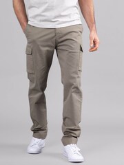 Lakeland Clothing Khaki Rafe 100% Cotton Cargo Trousers - Image 1 of 5