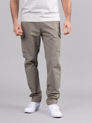 Lakeland Clothing Khaki Rafe 100% Cotton Cargo Trousers - Image 4 of 5