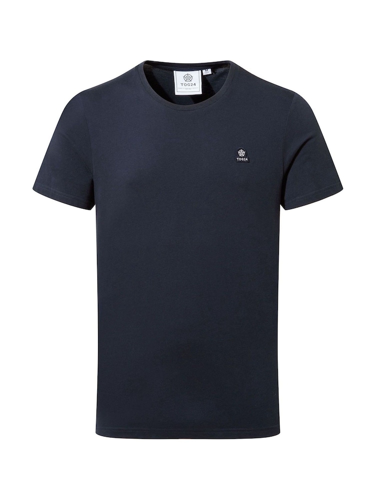Tog 24 Blue Mens 100% Cotton Hilston T-Shirt - Image 6 of 6