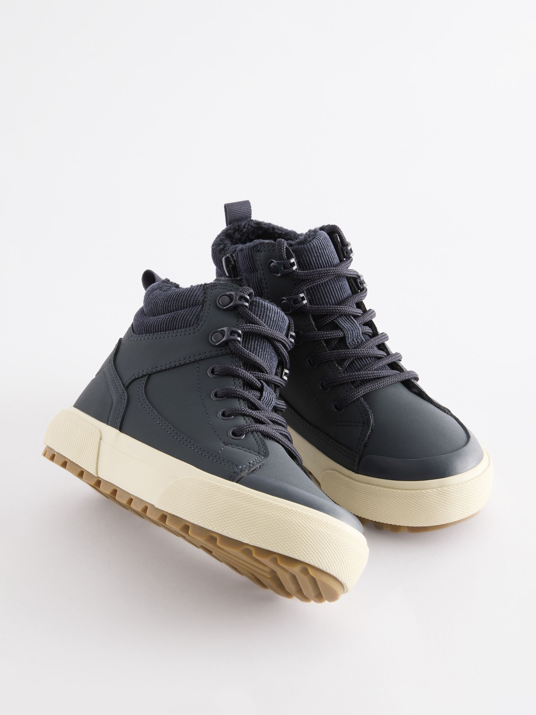 Navy wide fit boots clearance