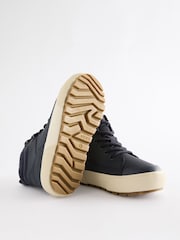 Navy Wide Fit (G) Warm Lined High Top Boots - Image 3 of 5