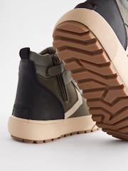 Khaki Wide Fit (G) Cleated High Top Boots - Image 4 of 6