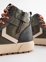 Khaki Wide Fit (G) Cleated High Top Boots - Image 6 of 6