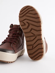 Tan Brown Wide Fit (G) Warm Lined High Top Boots - Image 6 of 6