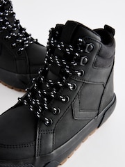 Black Wide Fit (G) Cleated High Top Boots - Image 4 of 5
